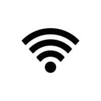 Wi-fi ícone vetor, sem fio Internet placa isolado vetor
