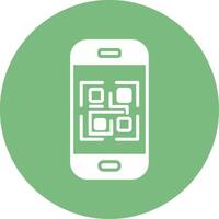 ícone de vetor de código qr