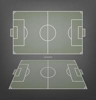 campo de futebol ou fundo de campo de futebol com linha de futebol. quadra de grama verde para criar jogo de futebol. vetor. vetor