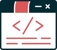 ícone de vetor de código