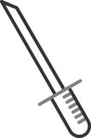 ícone de vetor de katana
