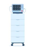 cardíaco monitor. paciente monitoramento médico equipamento. monitor para detecção alterar dentro paciente bem-estar. crítico monitoramento médico equipamento. vetor ilustração.