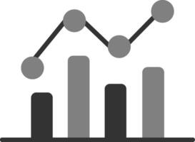 ícone de vetor de gráfico de barras