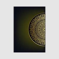 Fundo de mandala ornamental de luxo com padrão oriental islâmico árabe estilo premium vetor vecto gratuito