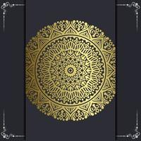 Fundo de mandala ornamental de luxo com padrão oriental islâmico árabe estilo premium vetor vecto gratuito