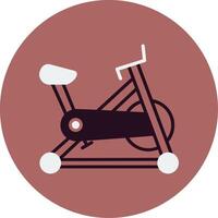 estacionário bicicleta vetor ícone