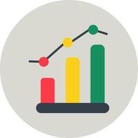 ícone de vetor de gráfico de barras