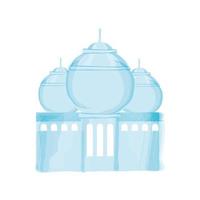 templo da mesquita árabe vetor