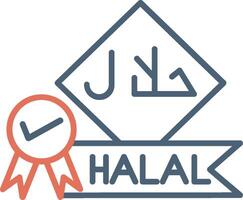 ícone de vetor halal