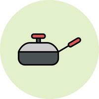 ícone de vetor de frigideira