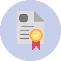 certificado vetor ícone