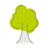 árvore verde ecológica vetor