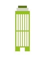 torre verde urbana vetor