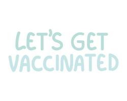 vamos ser vacinados vetor