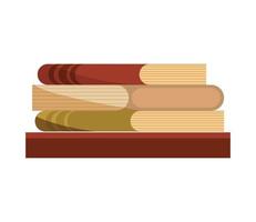 pilha de livros em madeira vetor