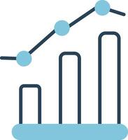 ícone de vetor de gráfico de barras