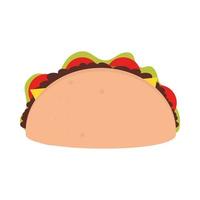 taco fast food vetor