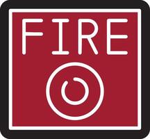 ícone de vetor de alarme de incêndio