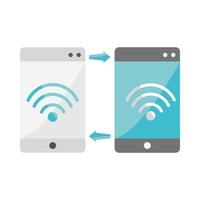 transação de internet para smartphone vetor