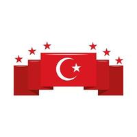 bandeira da Turquia nacional vetor