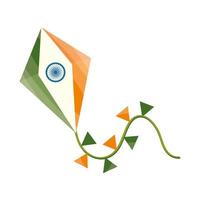 bandeira da índia em pipa vetor