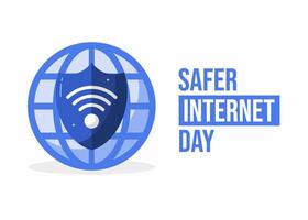 dia de internet mais seguro vetor