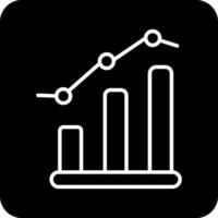 ícone de vetor de gráfico de barras