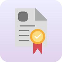 certificado vetor ícone