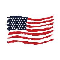 traços da bandeira americana vetor