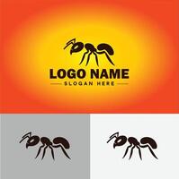 formiga logotipo insetos ícone companhia marca o negócio formiga logotipo modelo editável vetor