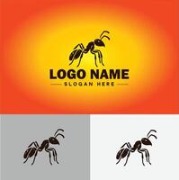 formiga logotipo insetos ícone companhia marca o negócio formiga logotipo modelo editável vetor