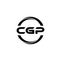 cgp carta logotipo projeto, inspiração para uma único identidade. moderno elegância e criativo Projeto. marca d'água seu sucesso com a impressionante isto logotipo. vetor
