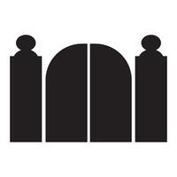 portão ícone logotipo vetor Projeto modelo