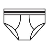 modelo de design de vetor de logotipo de ícone de cuecas