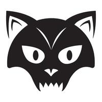 gato cabeça ícone logotipo vetor Projeto modelo