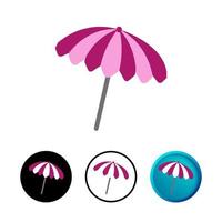 ilustração abstrata do ícone de guarda-chuva vetor