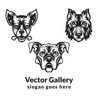 vetor fofa cachorro logotipo