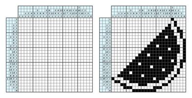 japonês palavras cruzadas quebra-cabeça. crianças e adulto matemático mosaico. nonograma. lógica enigma jogo. digital rebus. vetor ilustração