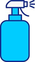 limpeza spray azul preenchidas ícone vetor