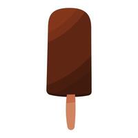 gelo creme verão calor chocolate ícone elemento vetor