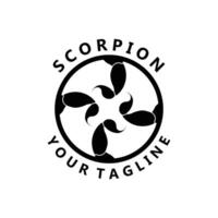 escorpião logotipo vetor ícone ilustração modelo. logotipo adequado para marca, jogos, extremo Esportes, moda, tatuagem salões, bandas e segurança