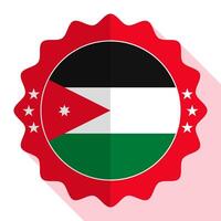 Jordânia qualidade emblema, rótulo, sinal, botão. vetor ilustração.