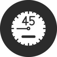 ícone de vetor de 45 minutos