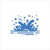 água respingo vetor ícone. água solta logotipo. água respingo símbolo.