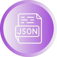 json vetor ícone