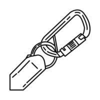 ícone de alça de escada. doodle desenhado à mão ou estilo de ícone de contorno