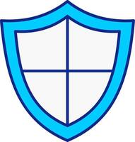 escudo azul preenchidas ícone vetor