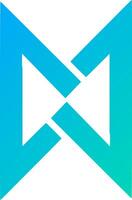 conceptual logotipo para a carta m com inicial carta m logotipo elementos. vetor