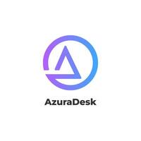 azuradesk - emprega uma carta uma logotipo ícone Projeto modelo, servindo Como uma o negócio corporativo placa com vetor ilustração conceito elementos.