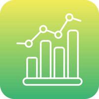 ícone de vetor de gráfico de barras